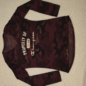Champion Women's Camouflage Long Sleeve Top